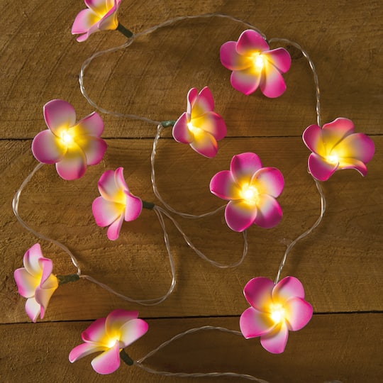 15ct. Plumeria Icon LED String Lights by Ashland
